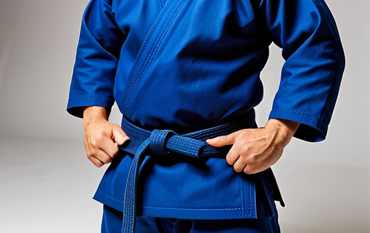 A professional adult male judoka, fully clothed in a sturdy, dark blue double weave judo gi. The gi is modest, appropriate attire, and exhibits traditional design, showcasing its durability. He stands confidently in a clean, brightly lit traditional dojo, poised in a natural and respectful stance. Professional studio photography, high resolution, sharp focus, perfect anatomy, correct proportions, natural body proportions, well-formed hands, proper finger count, safe for work, appropriate content, fully clothed, professional, modest clothing, family-friendly.