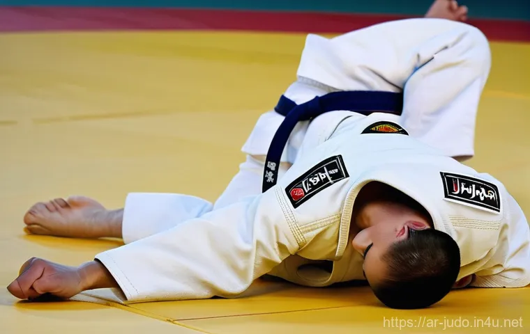 유도 기초 체력 키우기 - **Dynamic Judo Action: Functional Strength and Agility**
    A powerful and dynamic shot of a young ...